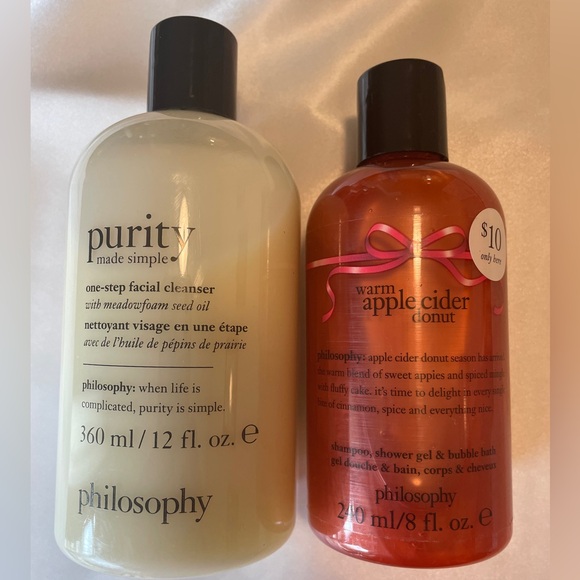 Philosophy Two Pack, Facial Cleanser and 3-in-1 bottle - Picture 1 of 5